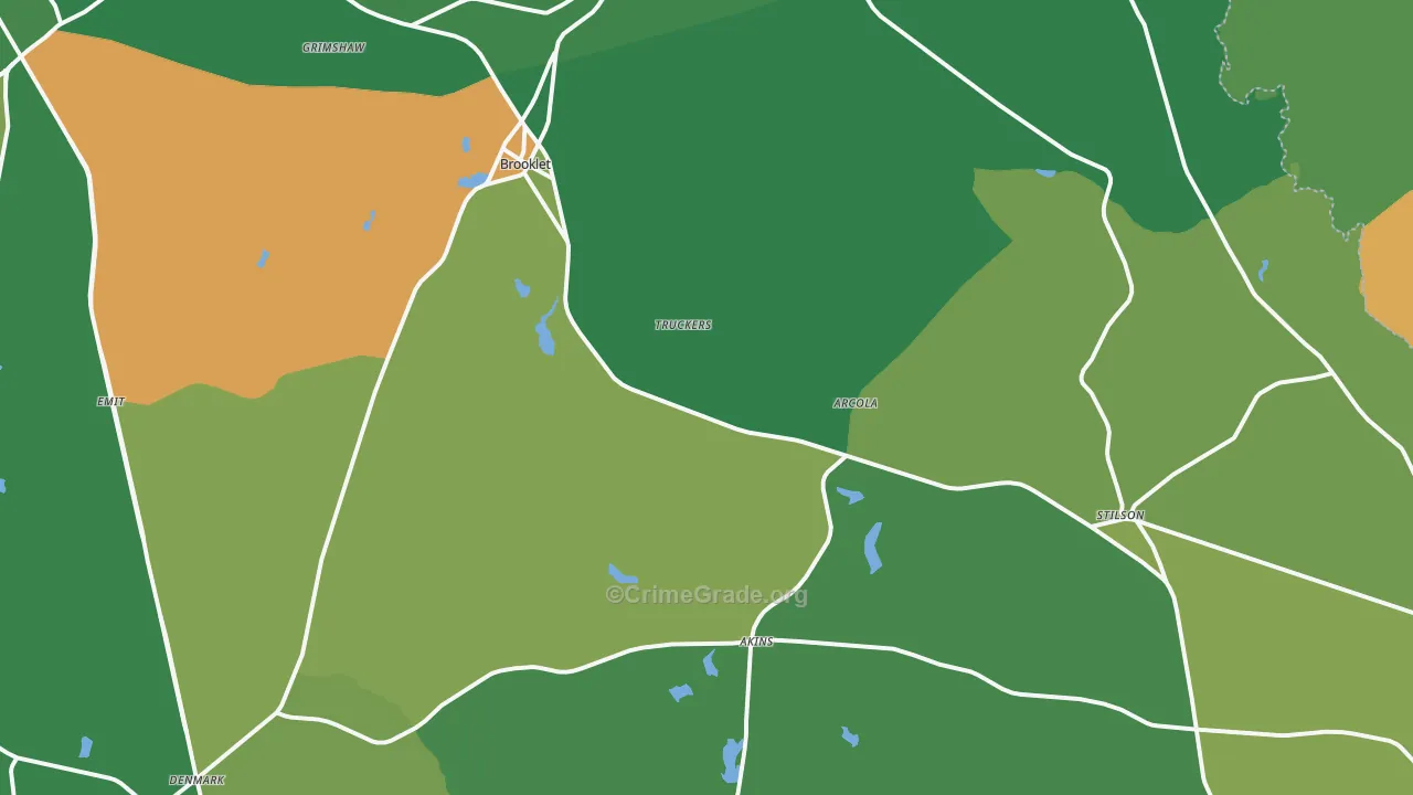 30415, GA Map of Vehicle Theft Rates