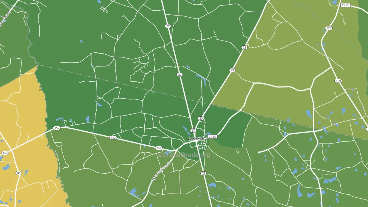 30420, GA Map of Vehicle Theft Rates