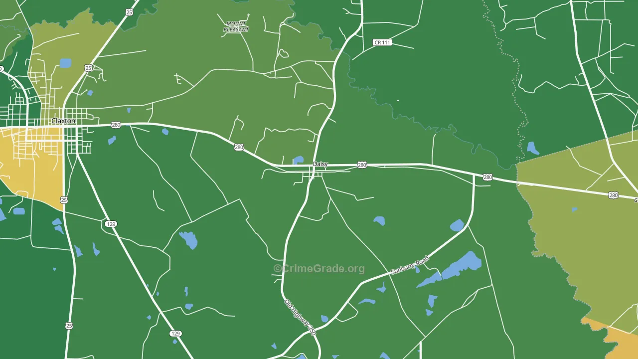 30423, GA Map of Vehicle Theft Rates