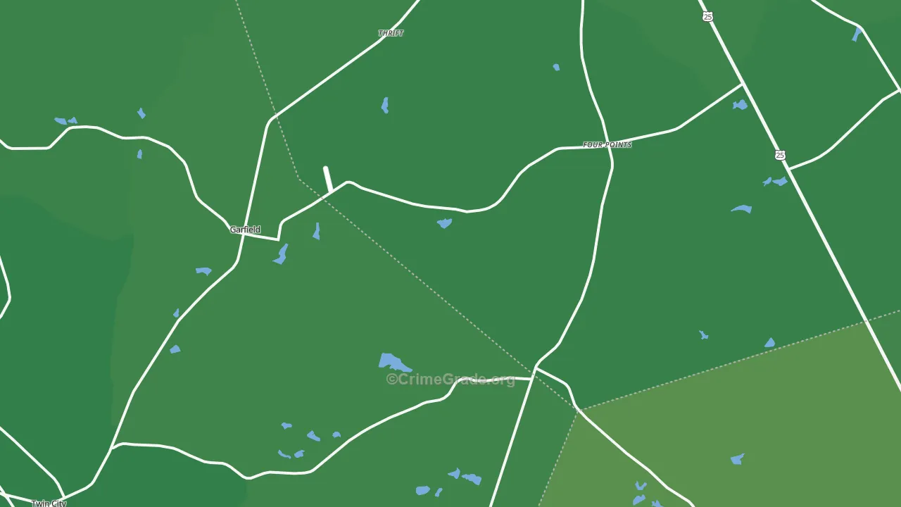 30425, GA Map of Vehicle Theft Rates