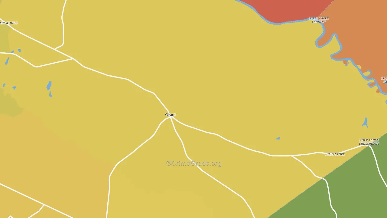 30426, GA Map of Vehicle Theft Rates