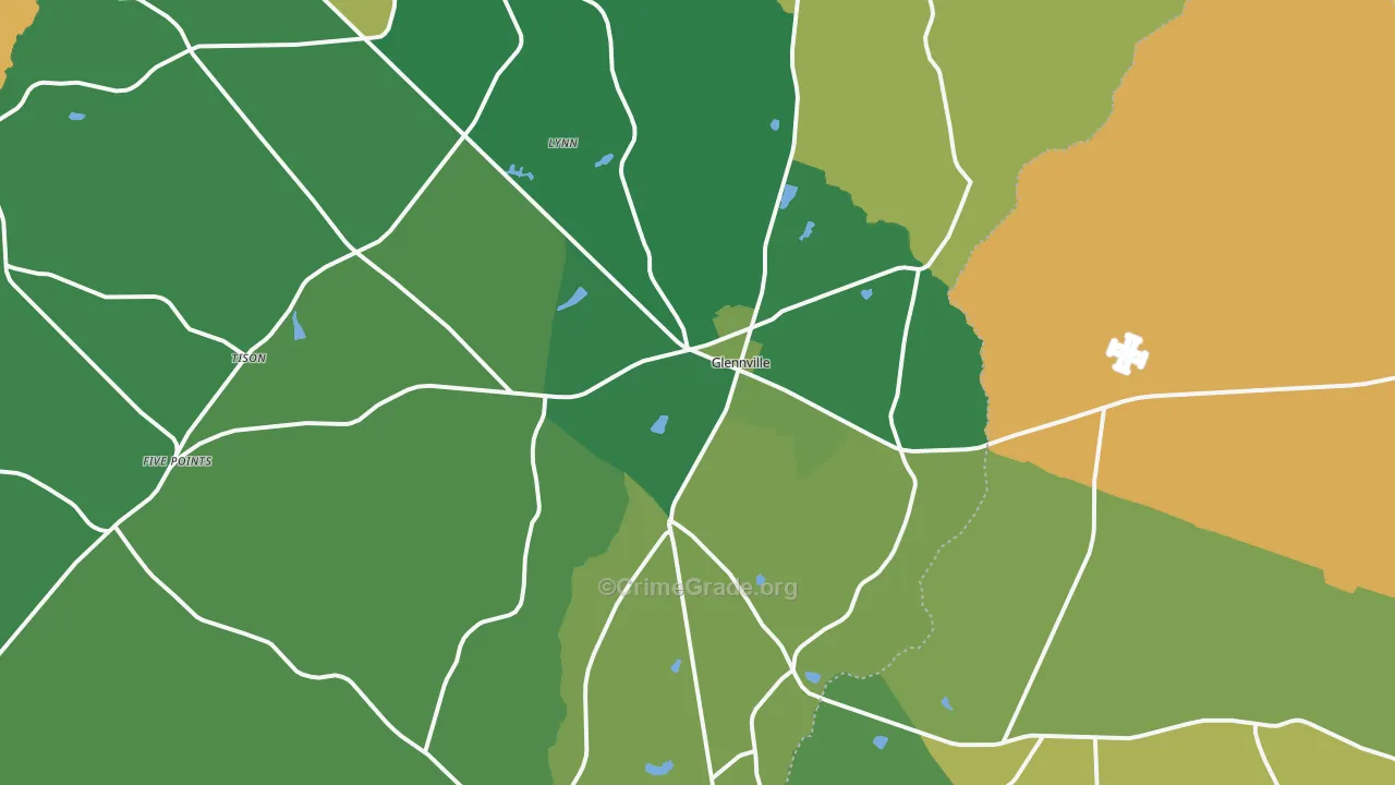 30427, GA Map of Vehicle Theft Rates
