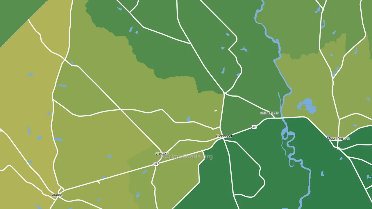 30428, GA Map of Vehicle Theft Rates