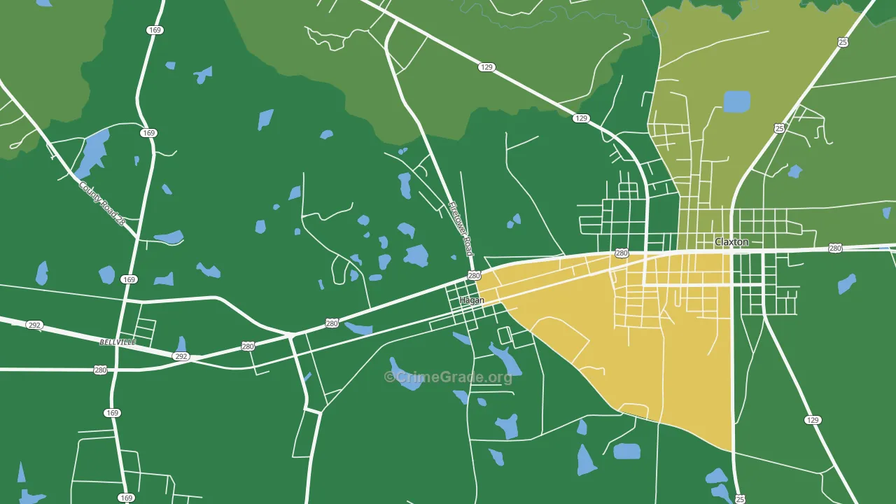 30429, GA Map of Vehicle Theft Rates