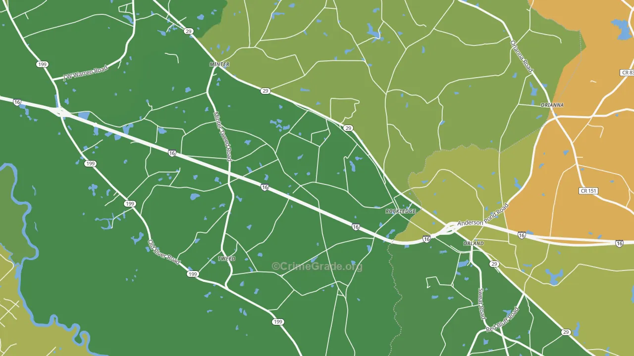 30454, GA Map of Vehicle Theft Rates