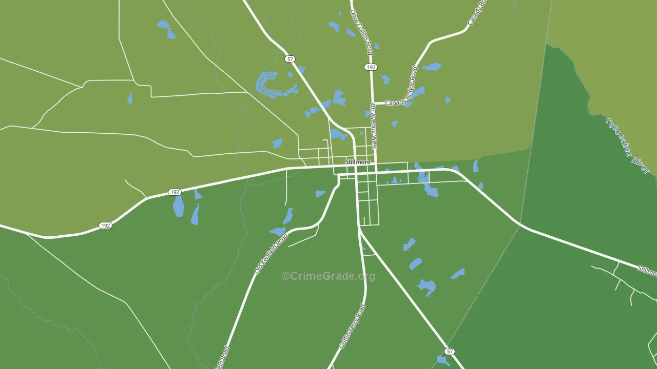 30464, GA Map of Vehicle Theft Rates