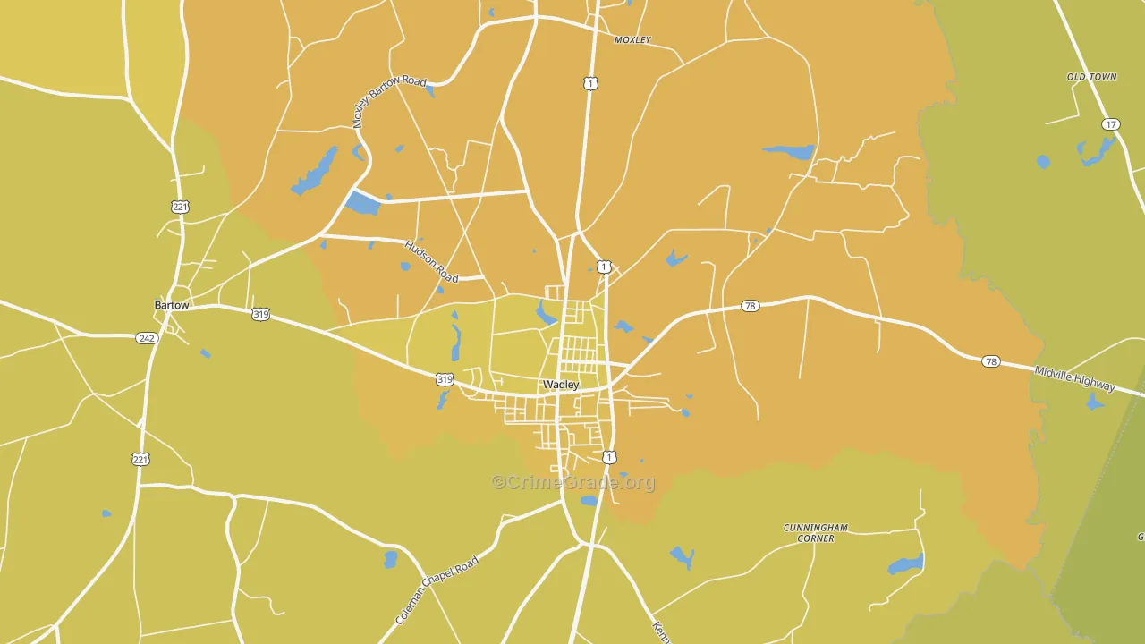30477, GA Map of Vehicle Theft Rates
