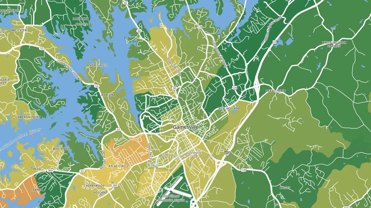 30501, GA Map of Vehicle Theft Rates