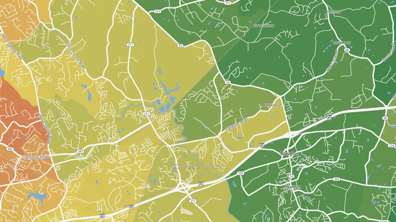 30517, GA Map of Vehicle Theft Rates