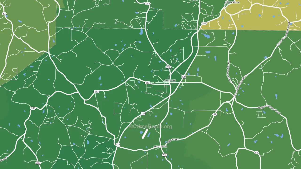 30527, GA Map of Vehicle Theft Rates
