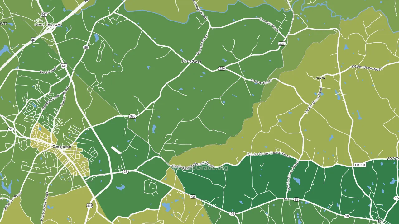 30530, GA Map of Vehicle Theft Rates