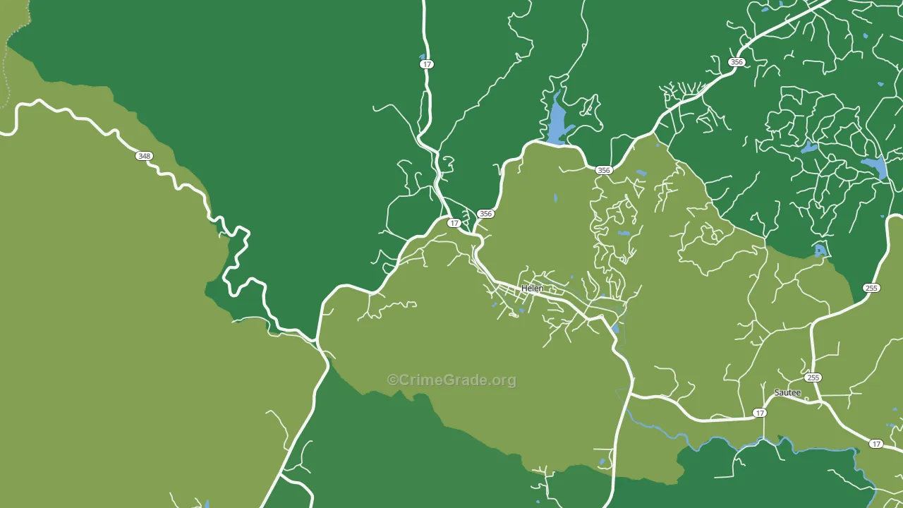 30545, GA Map of Vehicle Theft Rates