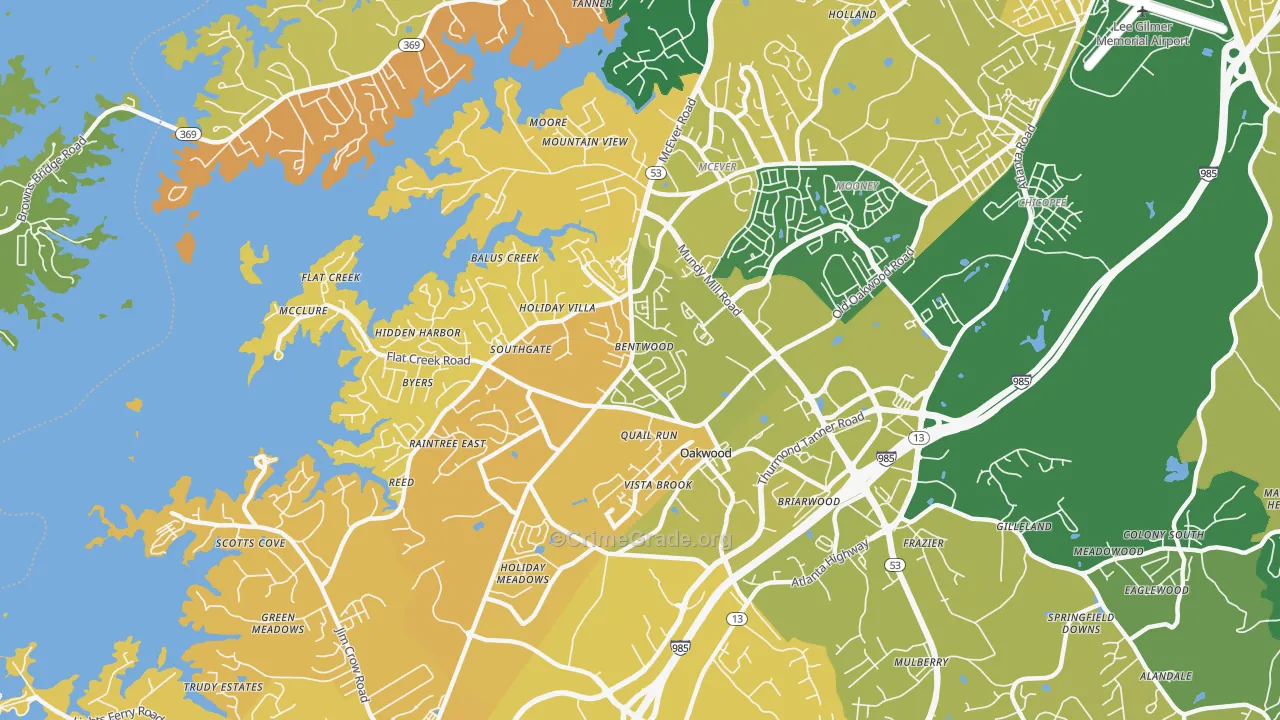 30566, GA Map of Vehicle Theft Rates