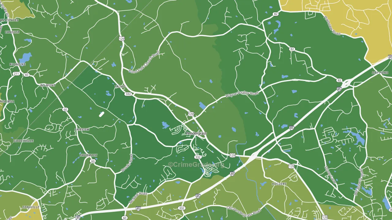 30567, GA Map of Vehicle Theft Rates