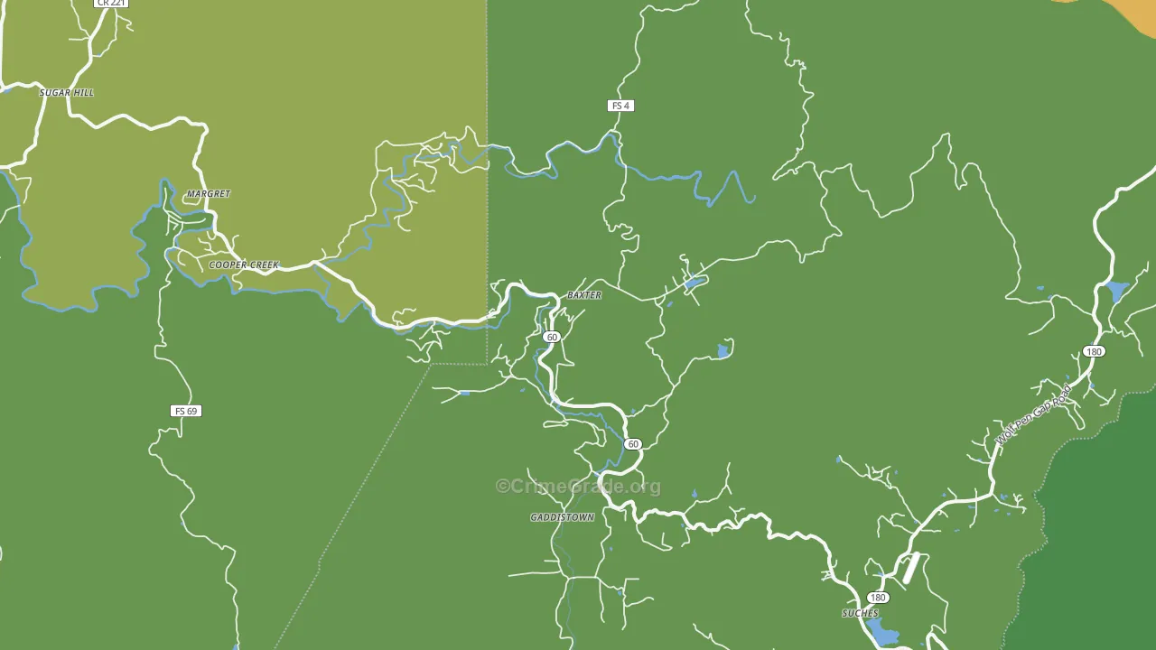 30572, GA Map of Vehicle Theft Rates