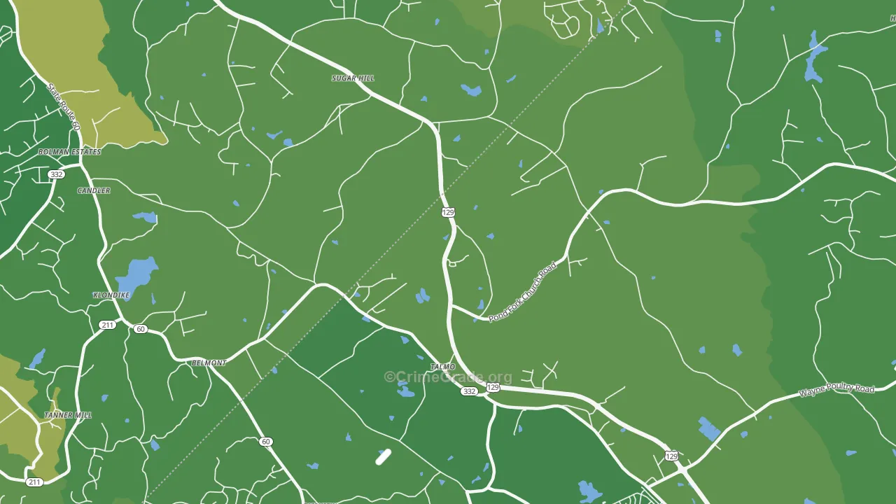 30575, GA Map of Vehicle Theft Rates