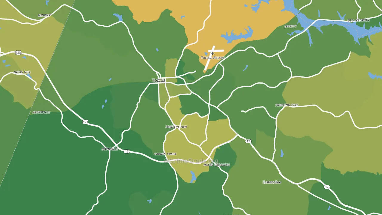 30577, GA Map of Vehicle Theft Rates