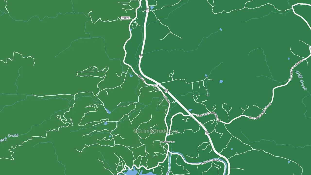 30581, GA Map of Vehicle Theft Rates