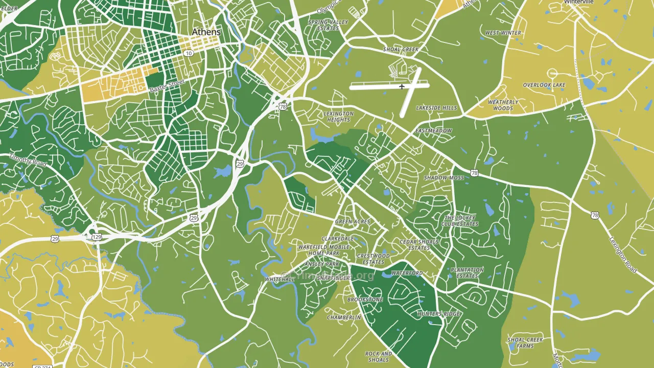 30605, GA Map of Vehicle Theft Rates