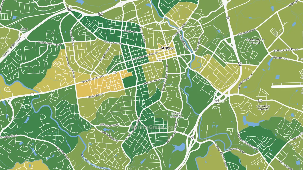 30609, GA Map of Vehicle Theft Rates