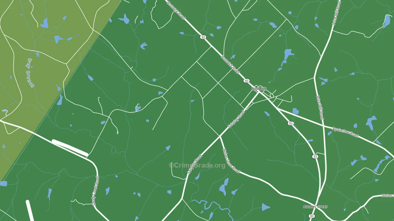 30623, GA Map of Vehicle Theft Rates
