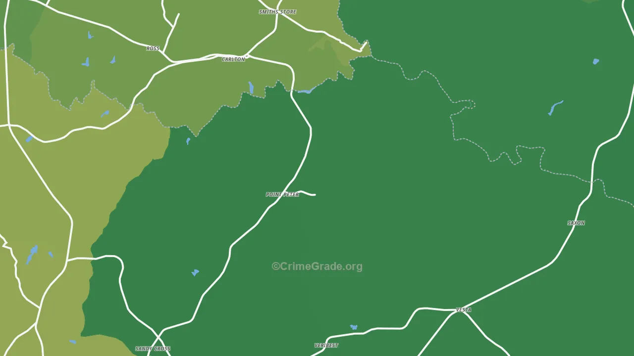 30627, GA Map of Vehicle Theft Rates