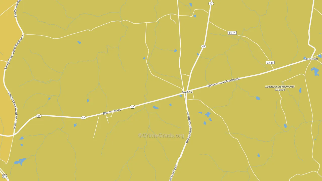 30664, GA Map of Vehicle Theft Rates