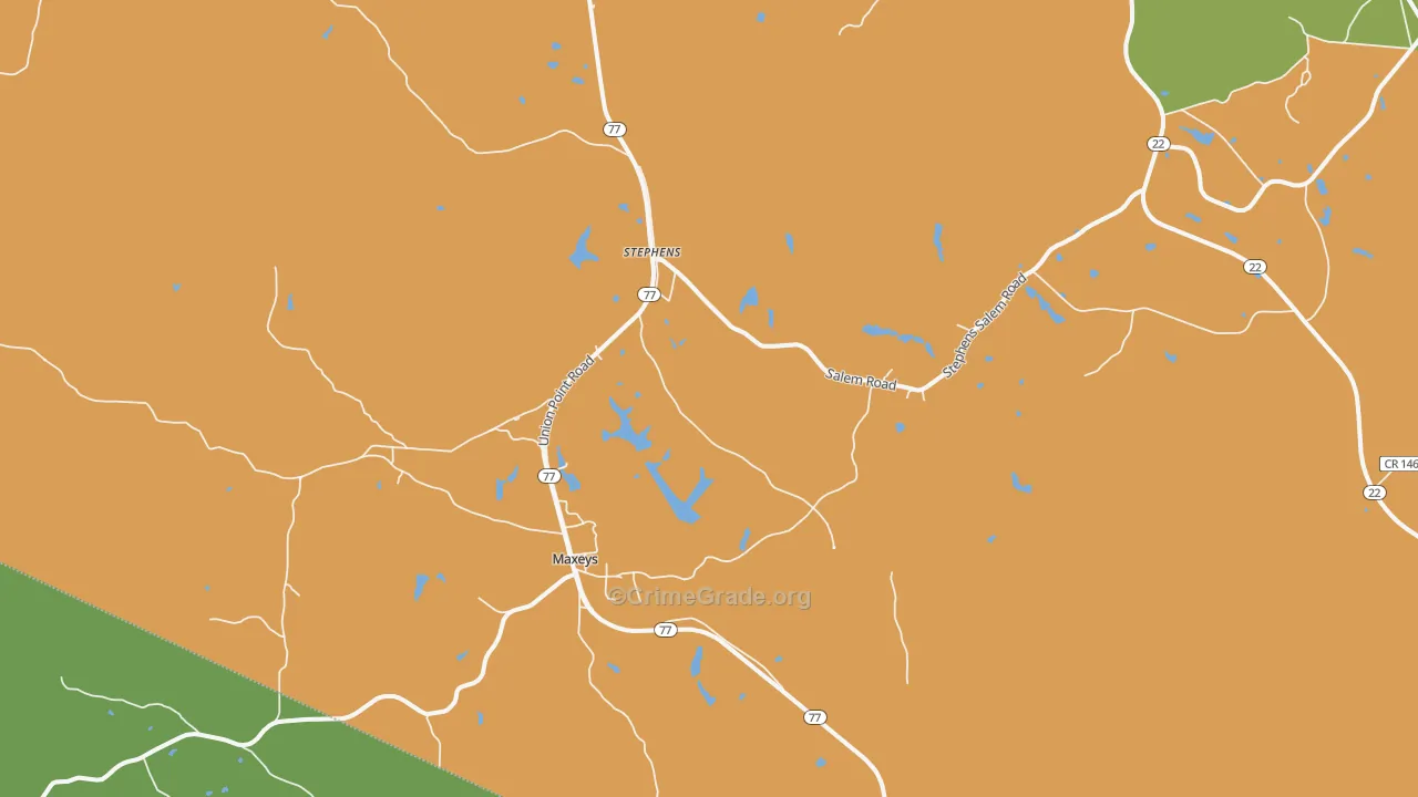 30667, GA Map of Vehicle Theft Rates