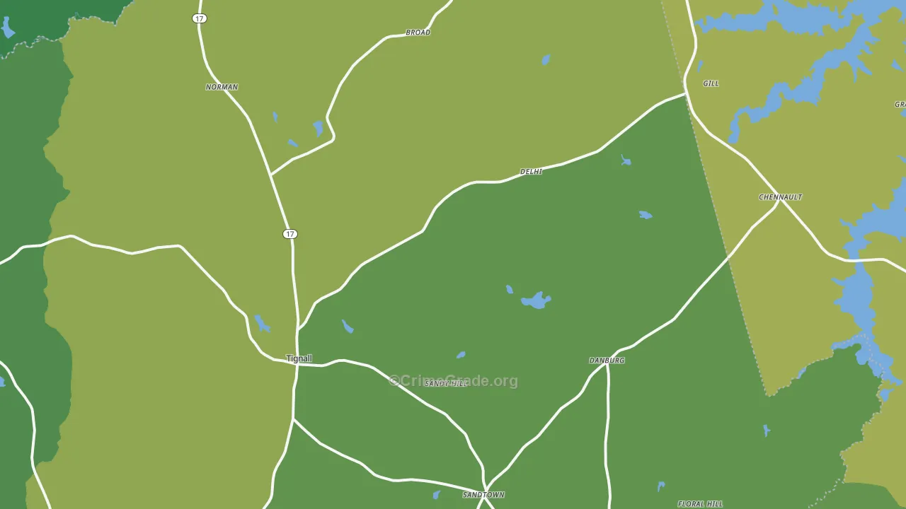 30668, GA Map of Vehicle Theft Rates