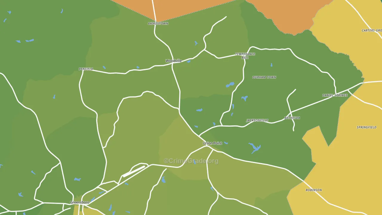 30669, GA Map of Vehicle Theft Rates