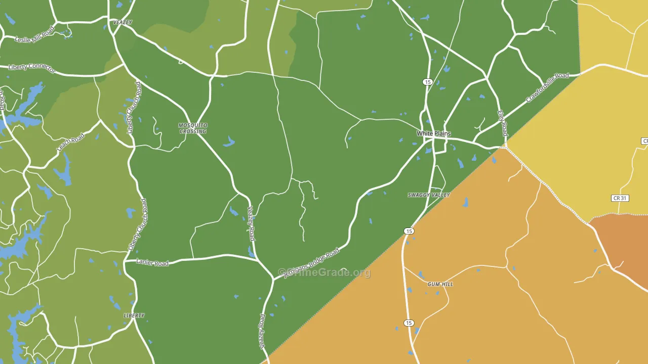 30678, GA Map of Vehicle Theft Rates