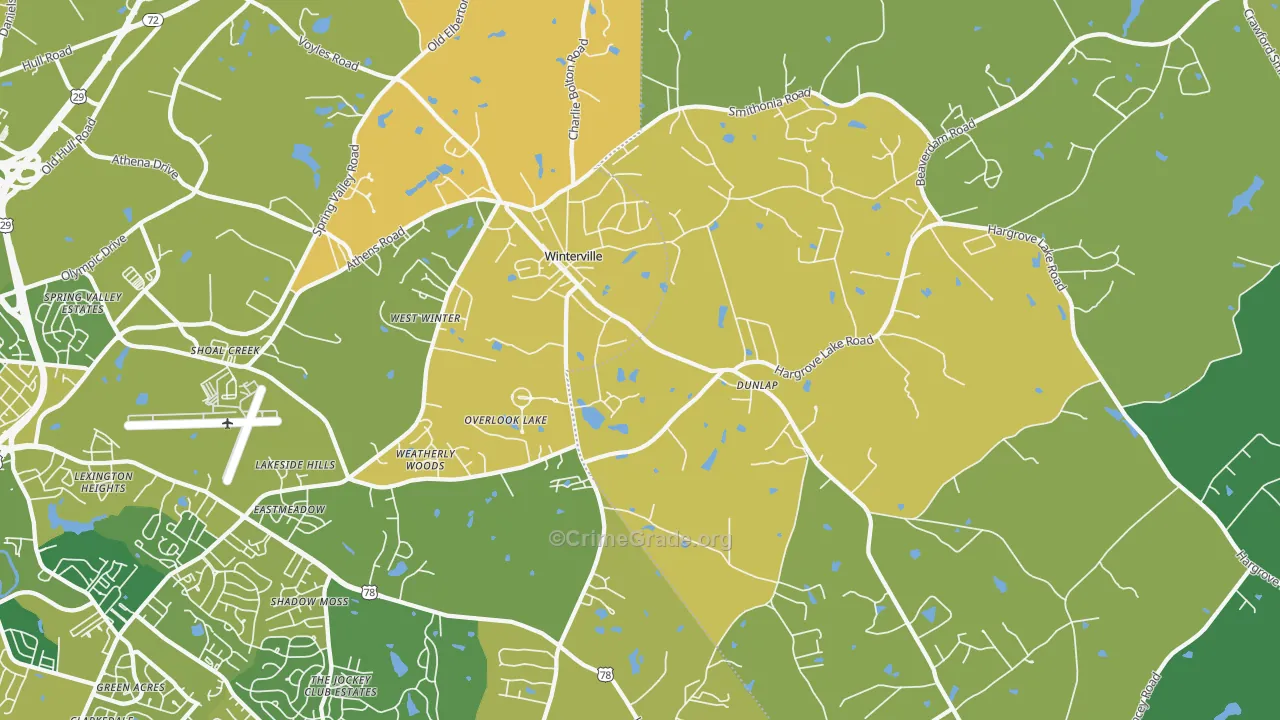 30683, GA Map of Vehicle Theft Rates