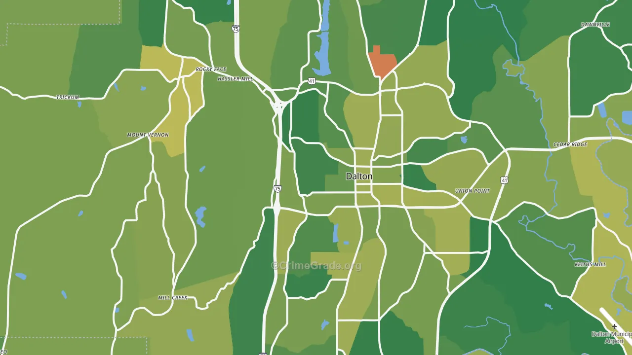 30720, GA Map of Vehicle Theft Rates