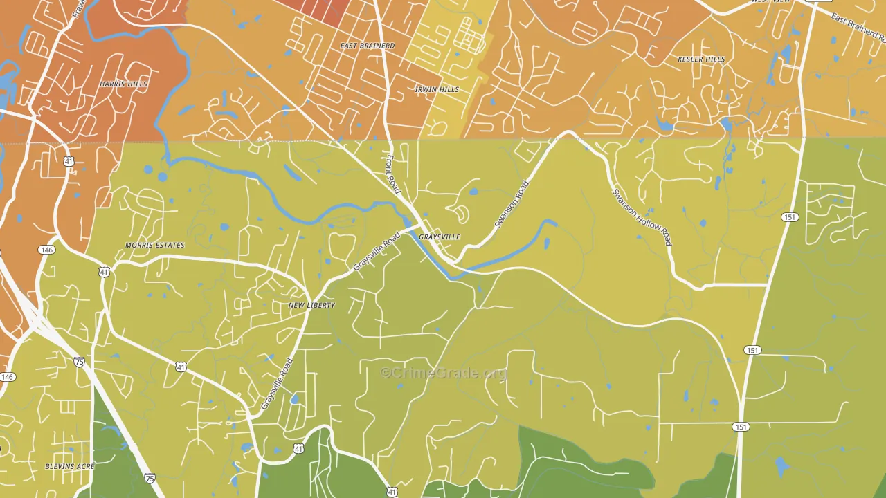 30726, GA Map of Vehicle Theft Rates