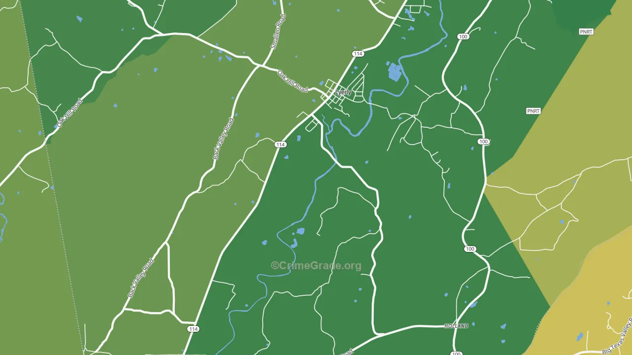 30730, GA Map of Vehicle Theft Rates