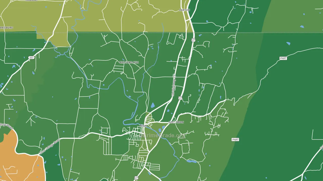 30753, GA Map of Vehicle Theft Rates