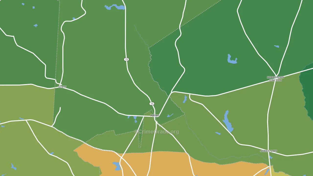31002, GA Map of Vehicle Theft Rates