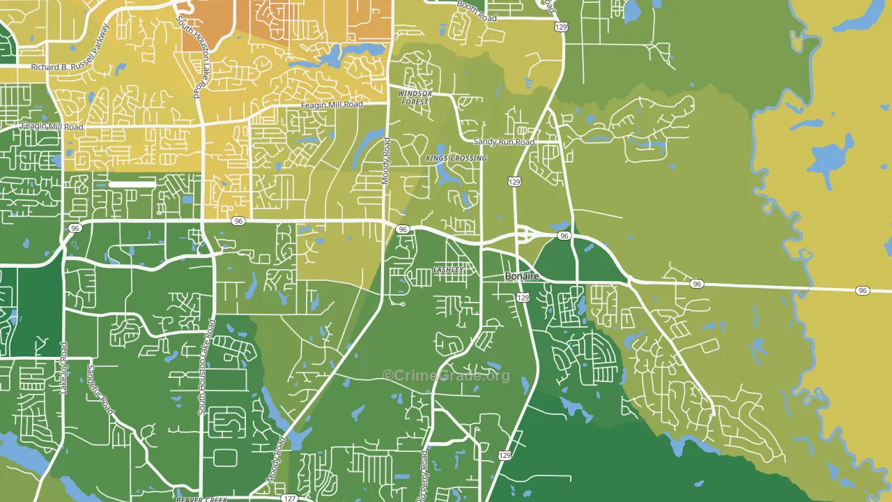 31005, GA Map of Vehicle Theft Rates