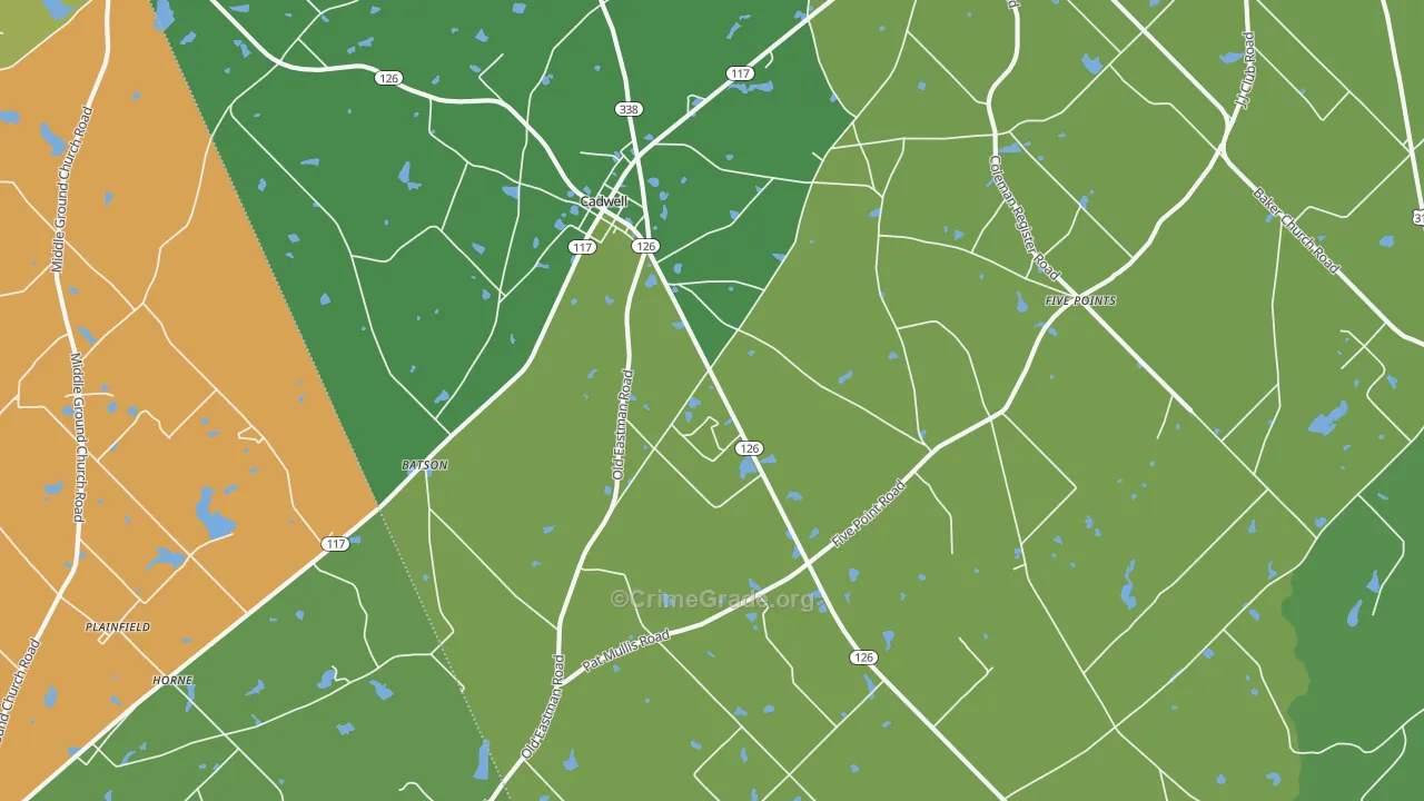 31009, GA Map of Vehicle Theft Rates