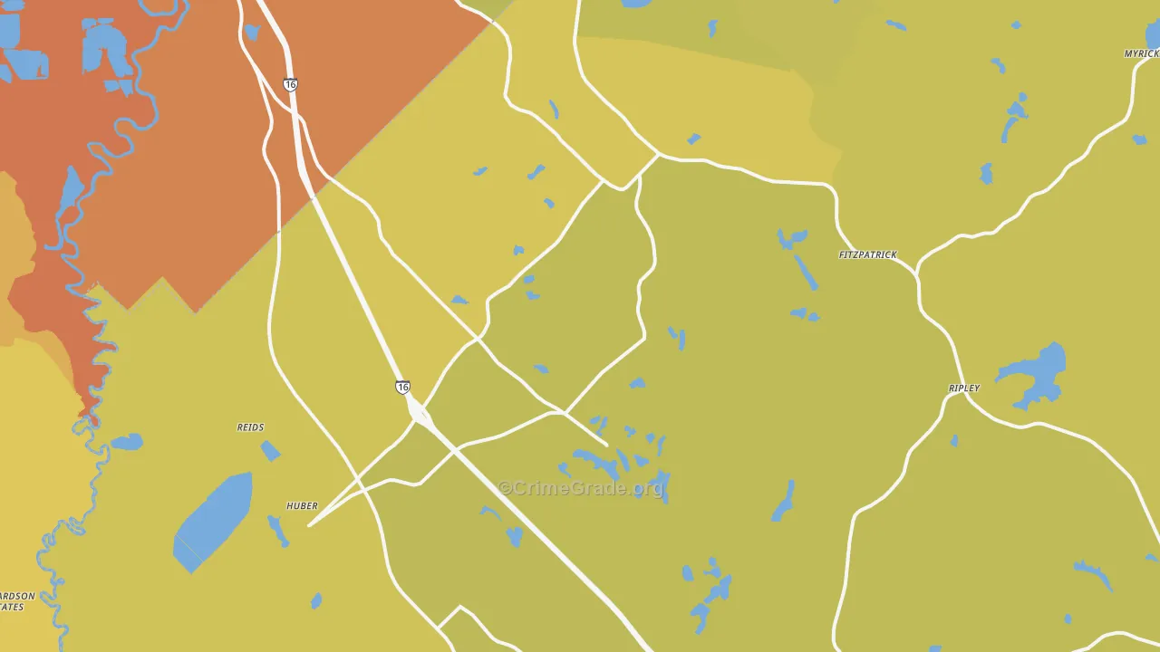 31020, GA Map of Vehicle Theft Rates