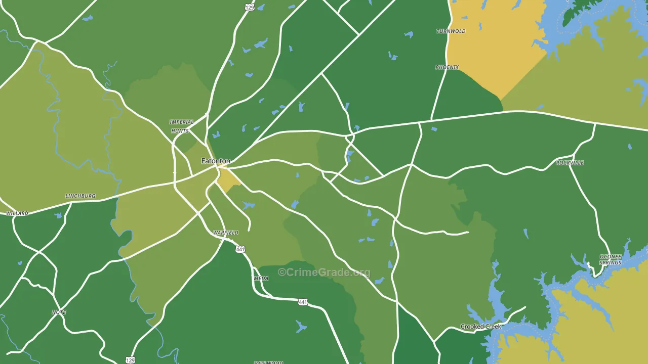 31024, GA Map of Vehicle Theft Rates