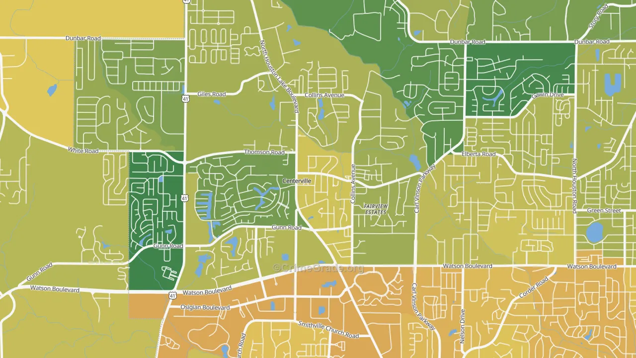 31028, GA Map of Vehicle Theft Rates