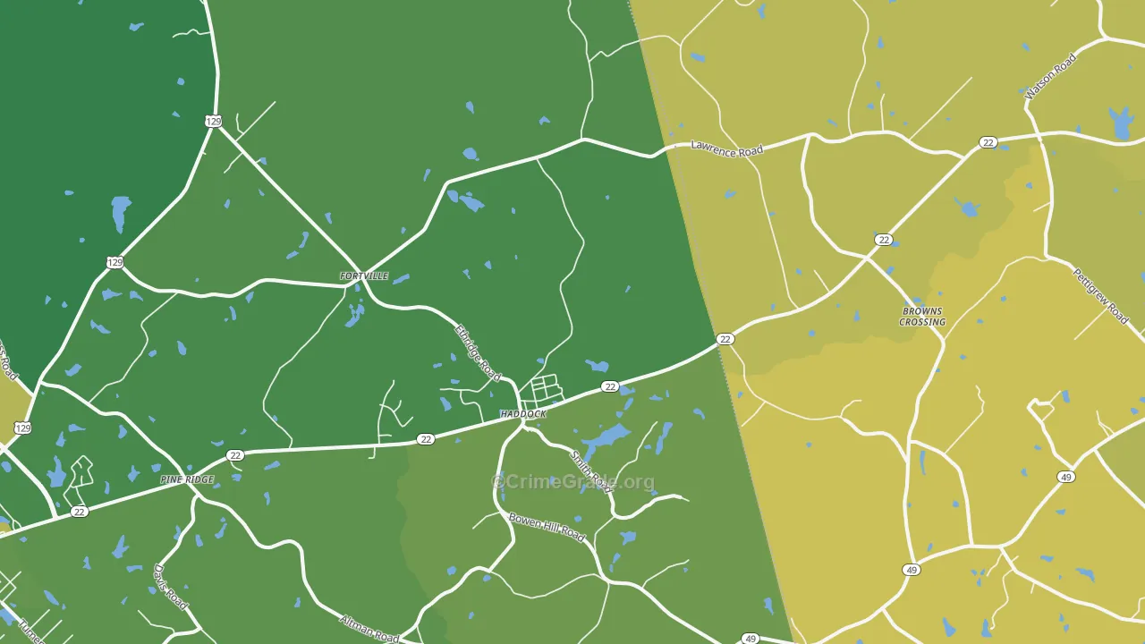 31033, GA Map of Vehicle Theft Rates