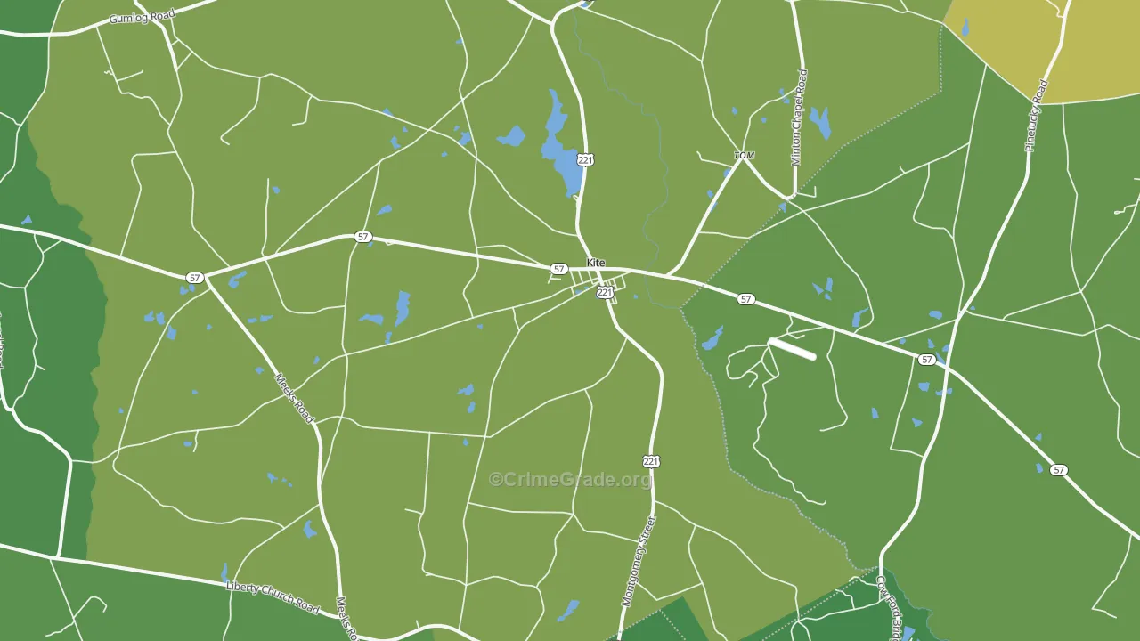 31049, GA Map of Vehicle Theft Rates
