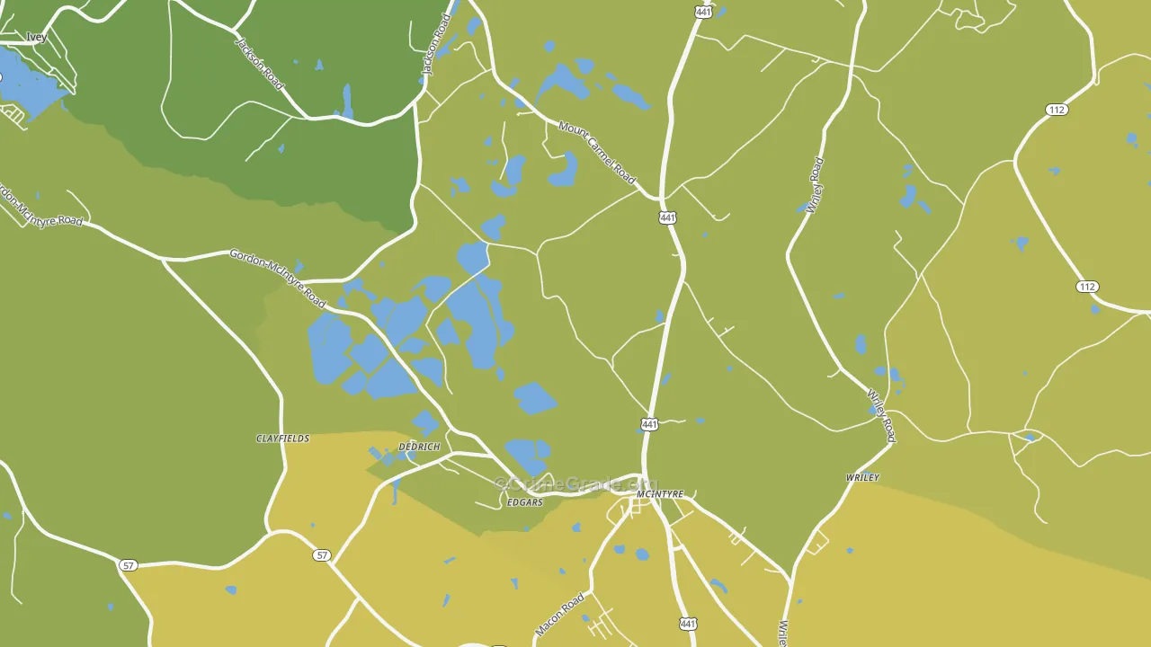 31054, GA Map of Vehicle Theft Rates