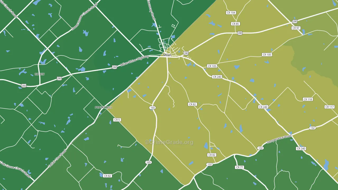 31060, GA Map of Vehicle Theft Rates