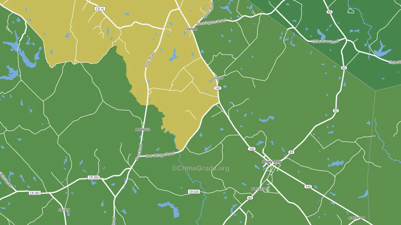 31085, GA Map of Vehicle Theft Rates