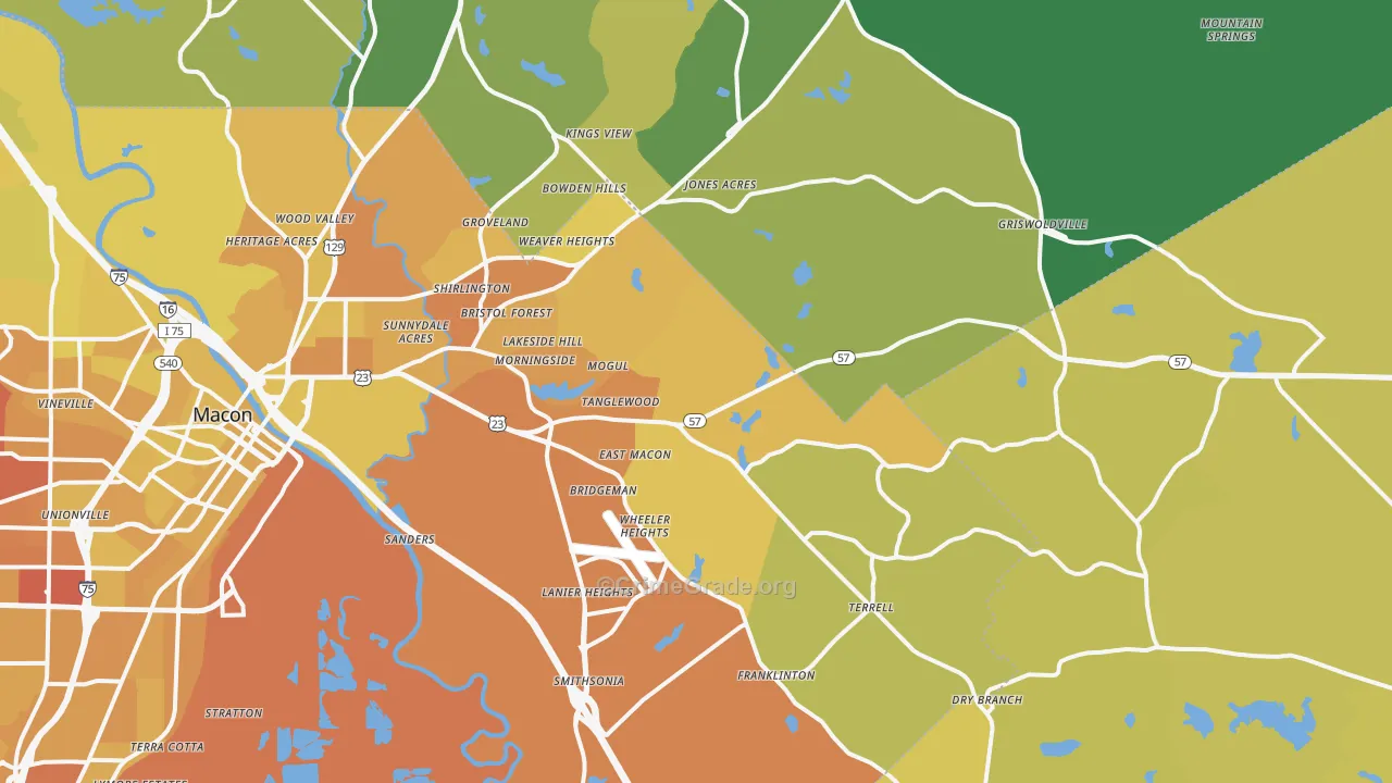 31217, GA Map of Vehicle Theft Rates
