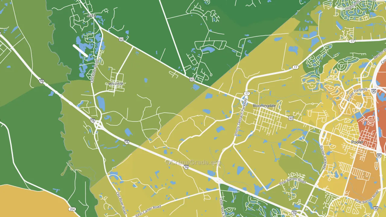 31302, GA Map of Vehicle Theft Rates