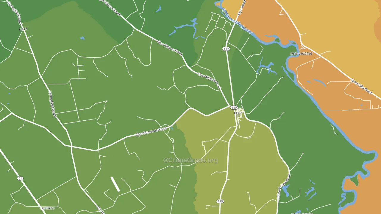 31303, GA Map of Vehicle Theft Rates